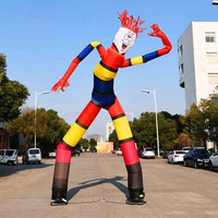 Homme gonflable publicitaire personnalisé avec logo, Sky Dancer, avec souffleur d'air puissant et accessoires