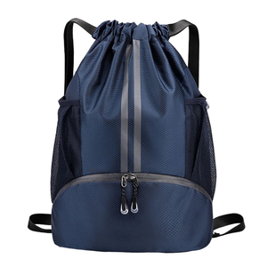Custom Polyester Folding <b>Waterproof</b> <b>Drawstring</b> <b>Bag</b> Sport Draw Gym String <b>Bag</b> for Outdoor Casual Gym <b>Drawstring</b> <b>Bags</b> Backpack - Product Image 2