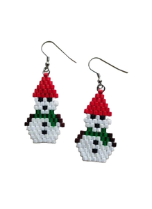 Boucles d'oreilles clous brodées de perles de rocaille, bijoux fantaisie, fabriquées à la main en Inde, pour femmes et jeunes filles, idéales pour les fêtes, avec une broderie classique et magnifique - Product Image 6