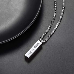 Collar de urna de barra de 4 lados de cristal para cenizas, joyería de acero inoxidable, medallones de urna de recuerdo conmemorativo, colgante para hombres y mujeres, tamaño personalizado - Product Image 2