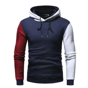 Sweat-shirt à capuche d'hiver pour homme de haute qualité, 100% coton, brodé, couleur unie, personnalisable, en molleton - Product Image 4