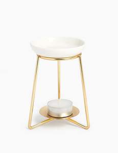 Porte-encens en laiton artisanal, forme organique, support pour bâtonnets d'agarbatti avec base en forme de cône de montagne, brûleur d'encens d'autel, décoration d'intérieur - Product Image 4