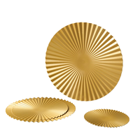 Plat de service alimentaire en métal très tendance d'Inde, plat décoratif en métal pour table, taille extra large