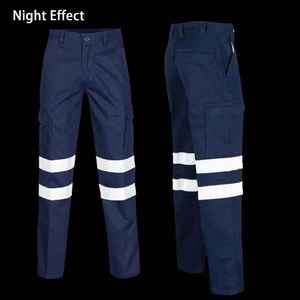 2025 Custom <b>Men's</b> Safety <b>Work</b> <b>Trousers</b> 100% Polyester With Reflective Hi Vis Multi-pockets Hi Vis Workwear - Product Image 3
