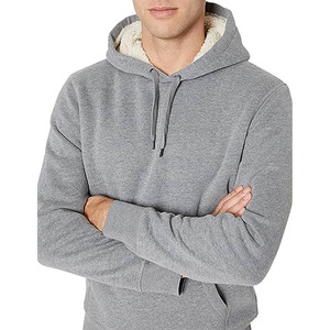 Mode hommes blanc bonne qualité pull personnalisé sweats coupe ample coton éponge pull à manches longues hommes sweats à capuche - Product Image 3
