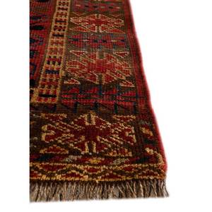 Alfombras de Lana Anudadas a Mano Kiaan de Gran Tamaño, Rectangulares de 9x12, con Patrón Geométrico Abstracto para Entrada, Pasillo, Modelo Paem-174, Rojo Naranja - Product Image 4