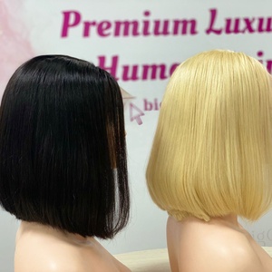 Cheveux humains 100% vierge Remy Transparent dentelle perruques Double dessiné cheveux vietnamiens de haute qualité - Product Image 2