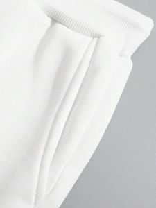 Conjunto Deportivo Personalizado 100% Algodón, Dos Piezas, Estilo Holgado para Hombre, Sudadera con Estampado en Serigrafía - Product Image 3