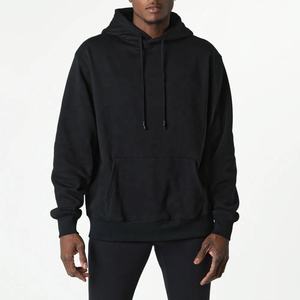 Sudadera con Capucha Extra Grande para Hombre, 100% Algodón, Estampado Personalizado, Negra de Alta Calidad con Logotipo, Impresión Digital, Conjunto de Ropa con Patrón - Product Image 1