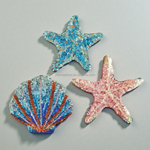 Patch de sequins en forme d'étoile de mer colorée pour la décoration des vêtements - Product Image 1