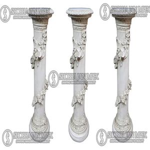 Juego de pilares de pasarela tallados florales, FRP portátil de centro de mesa, forma de elefante, fiesta en casa, cumpleaños, decoraciones de boda, Shobha Jain - Product Image 1