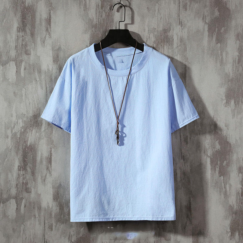 Bleu Ant Manches Courtes