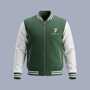 Chaqueta Universitaria Unisex Personalizable con Logotipo y Diseño, Alta Calidad, Corte Regular, Precio al por Mayor, Colores Sólidos - Product Image 1