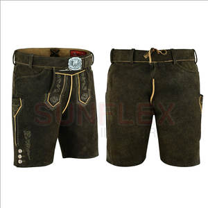 Logo personnalisé, vente en gros de Lederhosen bavarois, solide, décontracté, mi-étanche, service OEM pour hommes - Product Image 1