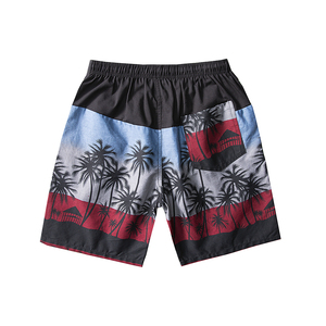 Short de plage en tricot unisexe tendance Short de bain d'été décontracté imprimé taille élastique pour hommes femmes imprimé par sublimation - Product Image 2
