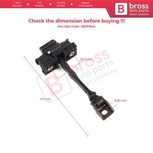 BDP1344 Rear Door <b>Hinge</b> Brake Stop Check <b>Strap</b> Limiter for Polo MK5 6R 6C 60 61 2009-2022 4/5 Door 6R4839249C - Product Image 5