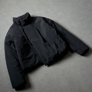 OEM Custom High Quality Waterproof Eco-Friendly <b>Winter</b> Puffer Jacket for Men Stand Collar Nylon Shell Streetwear Plain Dyed - Product Image 2