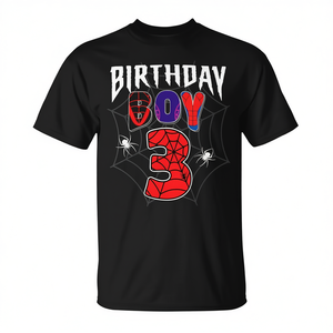 T-shirt Spider Man pour garçon de 3 ans, pour fête d'anniversaire - Product Image 2