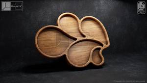 Bandeja estilo hoja-Limas CNC para madera (SVG, dxf, EPS, AI, PDF) - Product Image 2