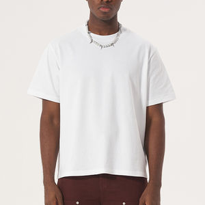 เสื้อยืดถักนิตติ้งเฮฟวี่เวทเสื้อยืดแนวสตรีทอินเทรนด์ชุดใส่ได้ทั้งชายและหญิงระบายอากาศได้ดีเป็นมิตรกับสิ่งแวดล้อมสไตล์แฟชั่นขนาดใหญ่กิจกรรมกลางแจ้ง - Product Image 1