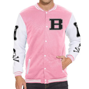 Most Demanding Best Quality Custom Embroidery <b>Men</b> College Custom Baseball <b>Bomber</b> Letterman Leather <b>Varsity</b> <b>Jacket</b> Manufacturer - Product Image 1