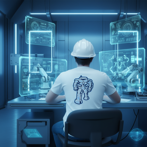 T-shirt Icy ManBot Robot AI Robotics Engineers - Product Image 3