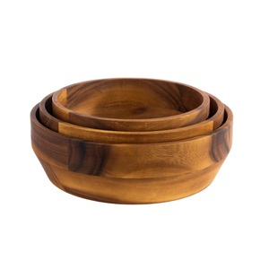 Ustensiles de cuisine du Vietnam en gros bol en bois d'acacia plats pour restaurants saladiers en bois vaisselle de fête bon prix - Product Image 5