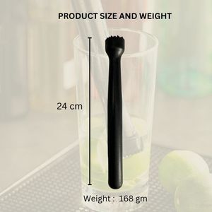 Kit barman en acier inoxydable 5 pièces comprenant une cuillère de bar et un verseur de vin Muddler Cocktail Shaker Martini Drink Mixer Bar Tools - Product Image 3