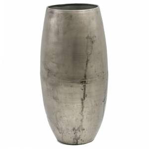 Floreros de metal decorativos con diseño cilíndrico y acabado metálico contemporáneo con recubrimiento en polvo negro - Product Image 6