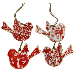 Ornements de Pâques en forme de canard de haute qualité suspendus pendentif en métal forgé décor de Noël - Product Image 6