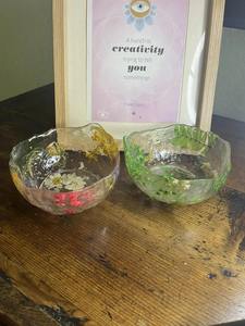 ชามประดับเรซิ่นพร้อมดอกไม้สีชมพูจริงฝังดีไซน์หรูหราเป็นงานฝีมือที่สมบูรณ์แบบกลางหรือแสดงของขวัญจากอินเดีย - Product Image 5