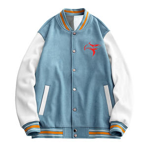 Chaqueta universitaria con bordado de chenilla personalizada para hombre de la mejor calidad, chaquetas universitarias para exteriores recubiertas de primavera con patrón de camuflaje - Product Image 6