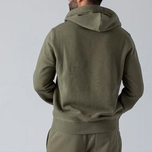 Custom Printed Hooded Casual Solid Men's Tracksuit <b>Plus</b> <b>Size</b> 100% Cotton Fleece <b>Jogger</b> Sweatpants <b>Set</b> - Product Image 5