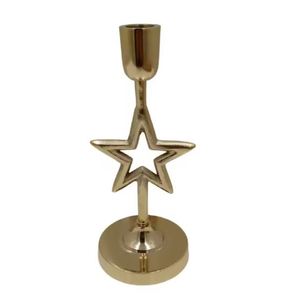 Handmade 3-<b>Star</b> Aluminum Candle Pillar Holder Rough Nickel Plated for Wedding Home Decor Fresh Arrival for <b>Christmas</b> Year-Round - Product Image 6