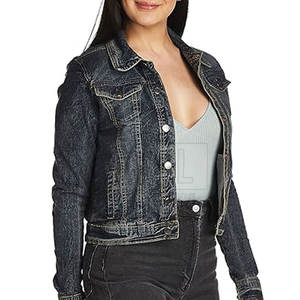 Chaqueta Vaquera Informal de Color Sólido para Mujer, Ropa de Calle, Nueva Moda, Chaqueta Vaquera Cómoda para Mujer 2025 - Product Image 6