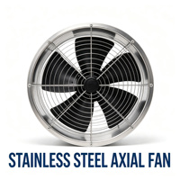 Ventilateur axial antidéflagrant 380V en acier inoxydable pour l'industrie chimique et la ventilation des entrepôts