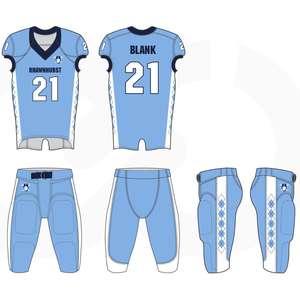 ชุดอเมริกันฟุตบอลสำหรับผู้ใหญ่ชาย คุณภาพดีที่สุด ระบายอากาศได้ดี ผลิตจากโพลีเอสเตอร์ 100% รับสกรีนโลโก้ ชุดกีฬา - Product Image 4