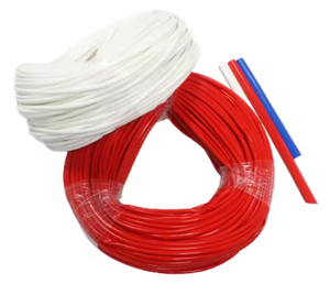 Fiberglass Sleeving Extruded Silicone Rubber Acrilicy Fiberglass <b>Sleeve</b> 30mm Silicone Coated Fiberglass Fire <b>Sleeve</b>. - Product Image 4