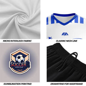 ชุดยูนิฟอร์มฟุตบอลสำหรับผู้ใหญ่ชุดเสื้อเจอร์ซีย์โพลีเอสเตอร์สำหรับฤดูร้อน - Product Image 3