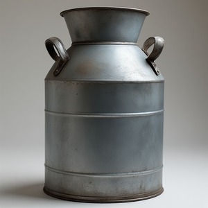 Boîte à lait galvanisée élégante avec surface à patine argentée polie Travail manuel artisanal conçu pour les intérieurs décoratifs et rustiques - Product Image 5