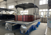 Bateau de travail certifié CE de 15 pieds 4.6m, petit bateau de ponton en aluminium bon marché à vendre