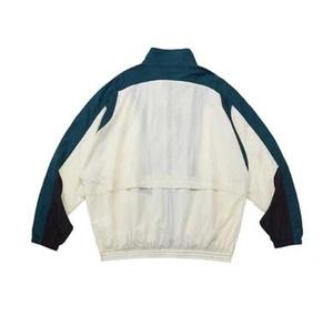 Chaqueta cortavientos de nailon arrugado ligera personalizada OEM para hombre, chaqueta deportiva con cremallera para correr, chaqueta impermeable a prueba de viento para adultos - Product Image 2