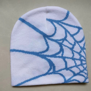 หมวกถักอะคริลิคขนสัตว์ลายแมงมุมแบบกอธิคสำหรับผู้หญิงหมวกบีนนี่ออกแบบได้ตามต้องการ - Product Image 6