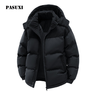 PASUXI Men Winter <strong>Warm</strong> Parka Puffer <strong>Jacket</strong> High Quality Thicken <strong>Waterproof</strong> Coat Custom Logo Hooded Outerwear Big Size S-3XL - Product Image 1