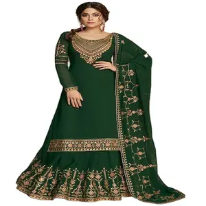 Buy Indian Traditional Design Anarkali Style Suite For Women Wearing Uses Manufacture in India Wholesale Suppliers