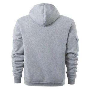 Sudadera con capucha estampada personalizada para hombre estilo cremallera con cremallera 100% sudaderas con capucha de lana de algodón para comodidad de invierno - Product Image 2