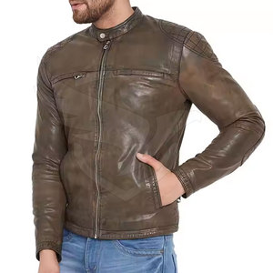 Vestes en cuir sur mesure pour hommes Veste en cuir de haute qualité pour hommes Veste d'hiver en cuir à prix réduit - Product Image 1