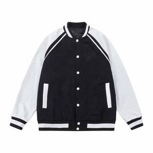 Nuevas chaquetas universitarias para hombres Ropa de invierno Chaquetas universitarias de cuello alto de manga larga hechas de lana para adultos - Product Image 1