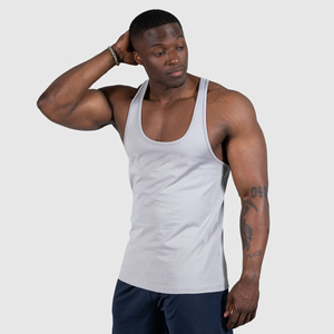 Custom Logo Color Men's Summer Custom OEM Service Workout <b>Stringers</b> Fitness Tank Tops Training <b>Vest</b> Sleeveless - Product Image 2