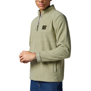 Hommes à la mode demi veste zippée sans capuche avec poche latérale et col montant pour tenues décontractées hommes demi veste zippée - Product Image 3